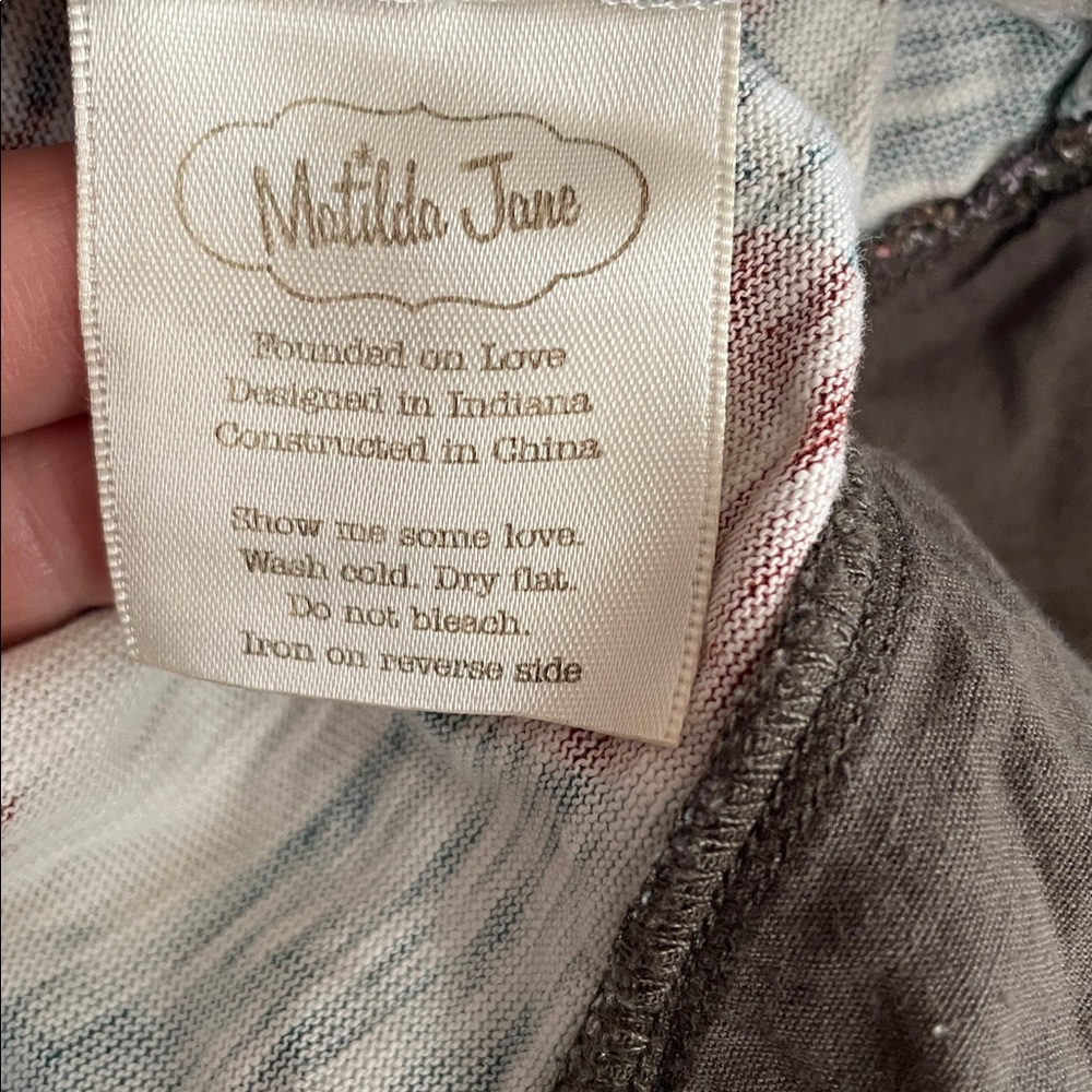 Matilda Jane Adriana Multi Colored Girls Boho Dress Size 6 Eyelet Trim Ruffles - Picture 9 of 12
